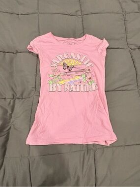Wound Up Pink 'Sarcastic By Nature' Graphic Tee